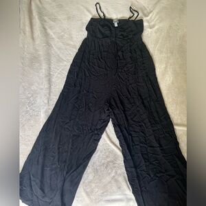 Capri length maternity romper